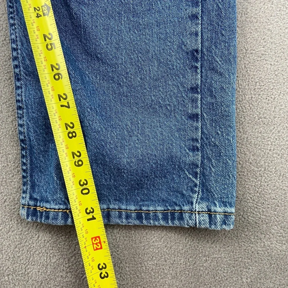 Levi's 505 Regular Fit‎ Jeans Mens 34x32 Blue Denim Casual Mid Rise Straight Leg